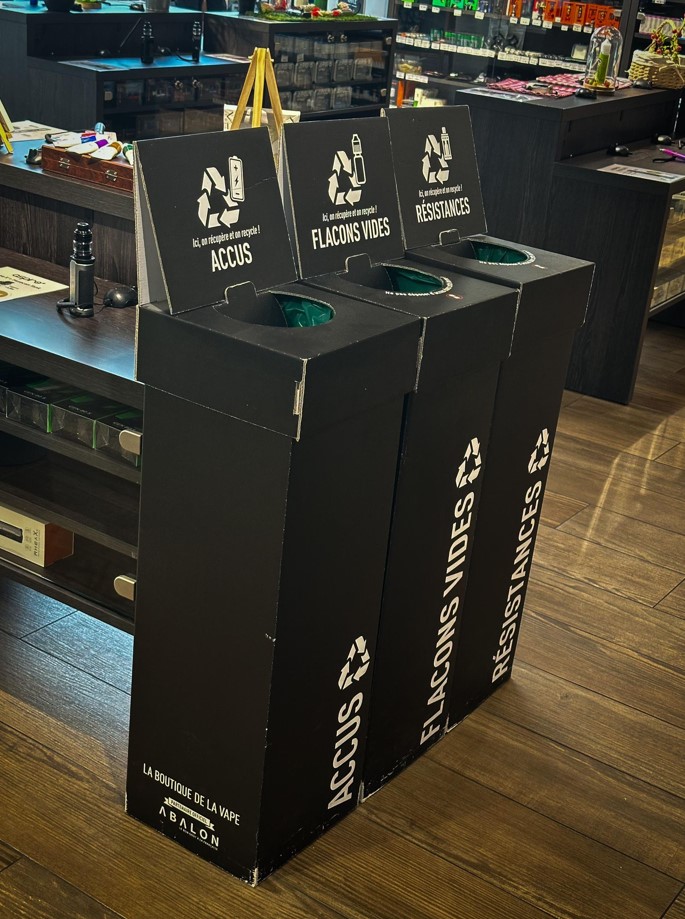 Boutique de la Vape, le recyclage