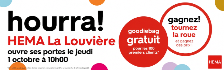HEMA ouvre son nouveau magasin au Shopping cora La Louvière !