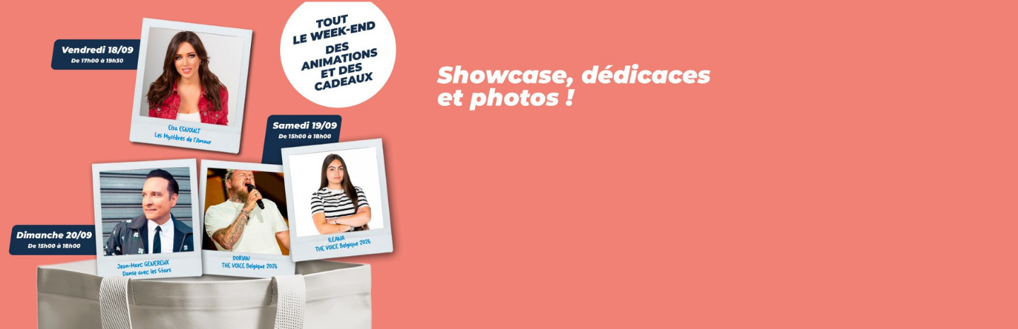 Un week-end exceptionnel pour redécouvrir votre Shopping cora La Louvière !