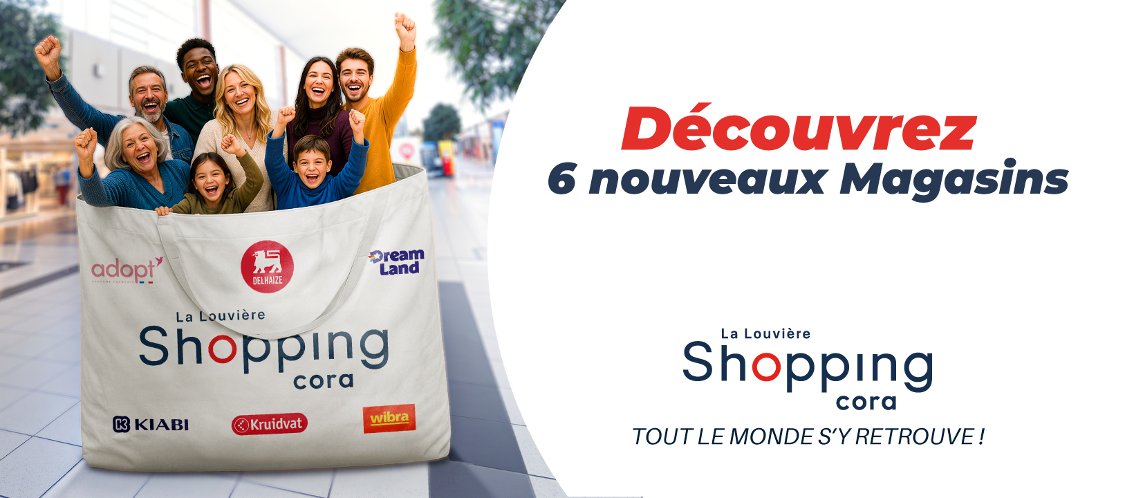 6 nouvelles enseignes, plus de 76 magasins, restaurants et services et un parking gratuit
