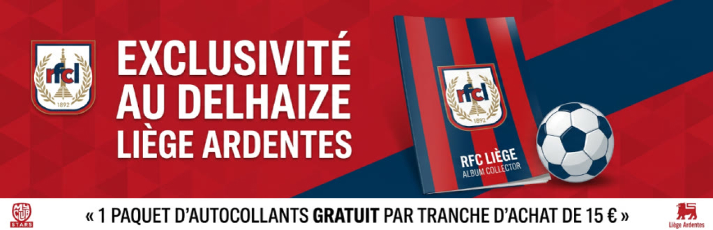 L'album collector du RFC Liège débarque dans votre Delhaize