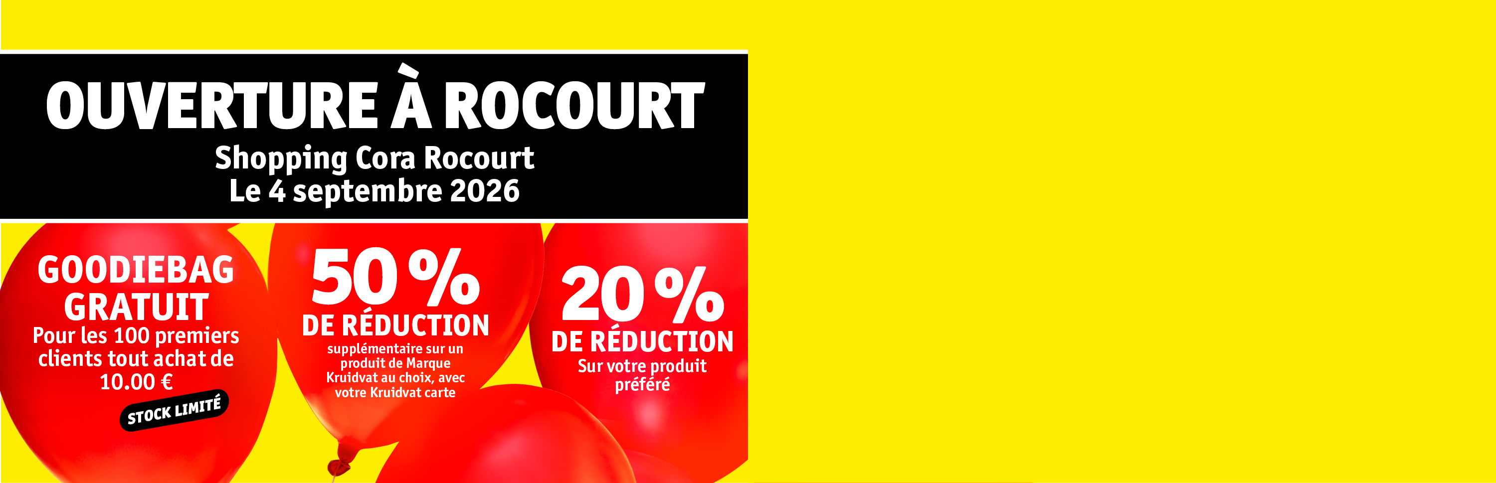 Kruidvat opent zijn deuren in Shopping cora