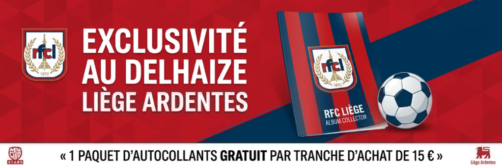 L'album collector du RFC Liège débarque dans votre Delhaize !