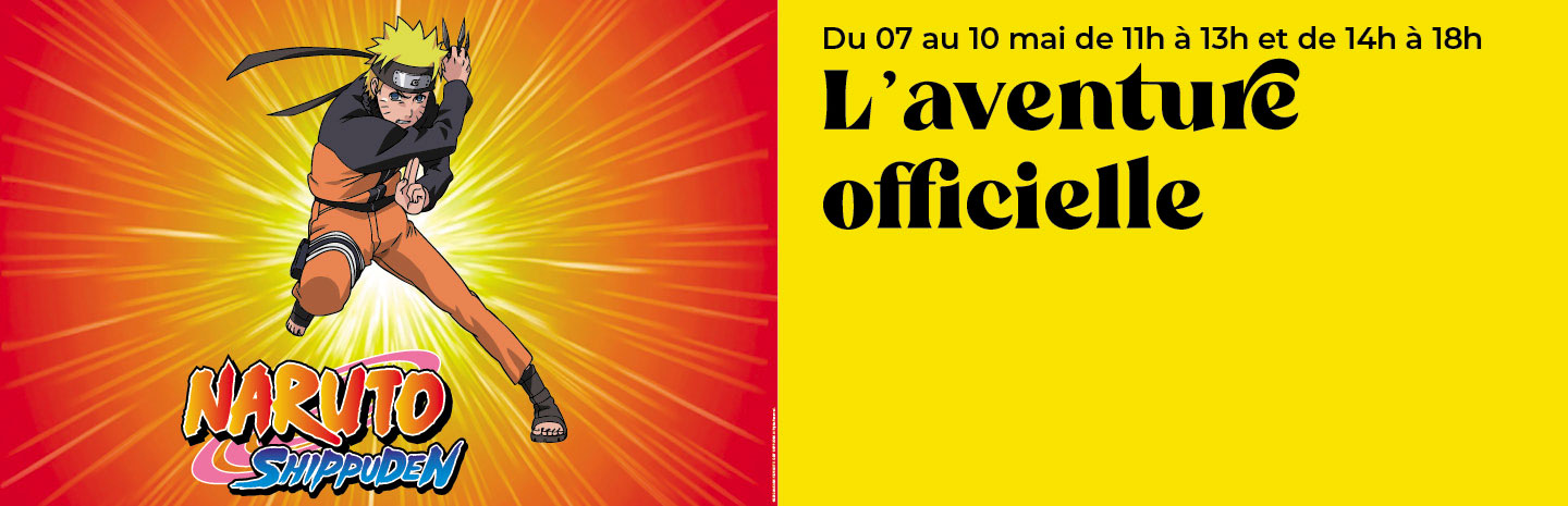 Naruto dans votre Shopping cora Rocourt du 7 au 10 mai 