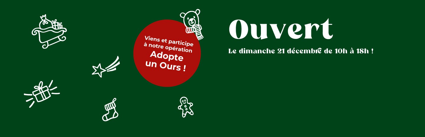 Ouverture exceptionnelle le dimanche 21 décembre 2025
