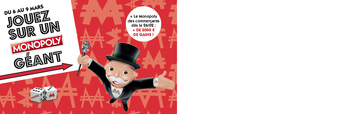 DU 26/02 au 09/03, Tentez votre chance au Monopoly des commerçants ! 🎰