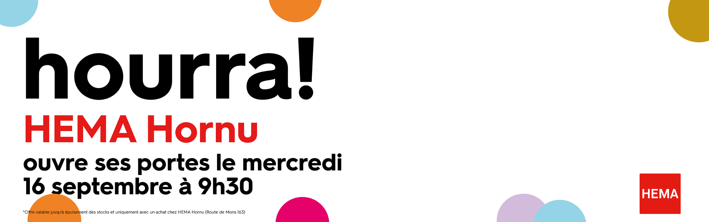 🛍️ HEMA ouvre son nouveau magasin au Shopping cora Hornu ! 