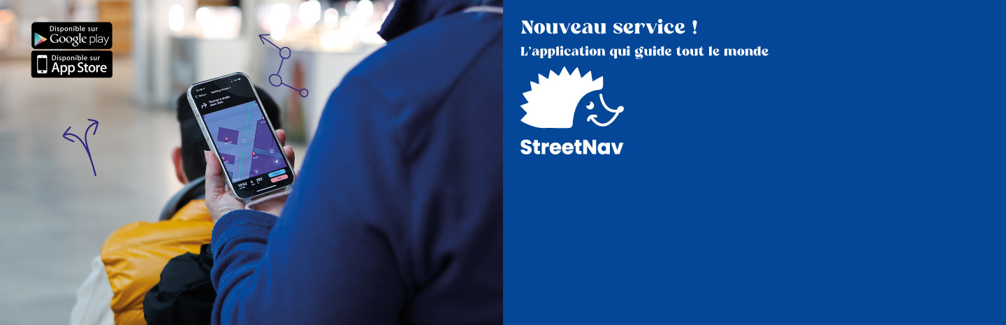 StreetNav service de guidage inclusif au shopping cora